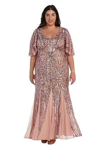 Image of R&M Richards Women's Dusky Bloom Gown