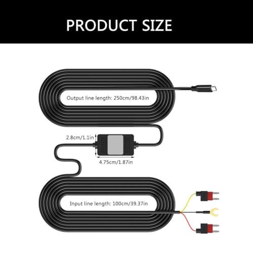 Kit de cableado para dashcams con monitoreo 24 horas y grabacion en lapso de tiempo para coche 3
