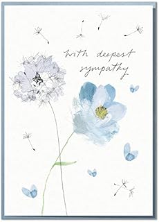 with Deepest Sympathy. Beautiful Floral Sympathy Card