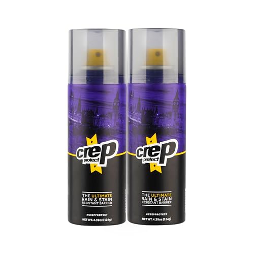 Crep Protect Shoe Protector Spray - Rain & Stain Waterproof Nano Protection for Sneaker, Leather, Nubuck, Suede & Canvas (Pack of 2)