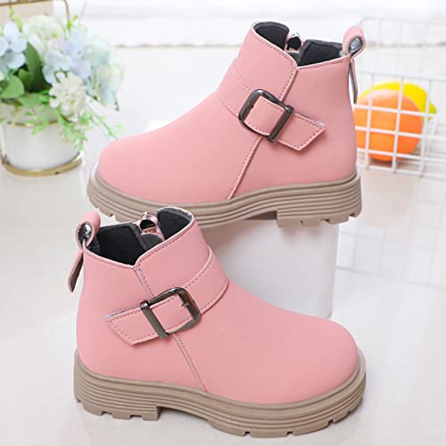 Girls Boots And Shoes Girls Scrub Boots Shoes Waterproof Leather Short Boots Non Girl Fashion Boots Size 124