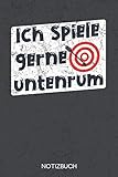  Ich spiele gerne untenrum: Notizbuch mit 120 Leeren Seiten im Format A5 (6x9 Zoll)