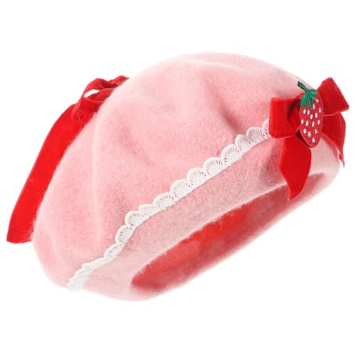 Béret femme chic mode automne hiver, chapeau à nœud élégant