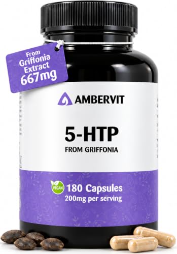 5-HTP Cápsulas – 200mg al Día, Extracto de Griffonia Simplicifolia al 30%