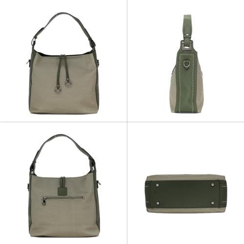 Image of Designer Soft Leather Textured Large Capacity Shoulder Bag Trendy Crossbody Handbag For Women Bag Hobo Tote Purse