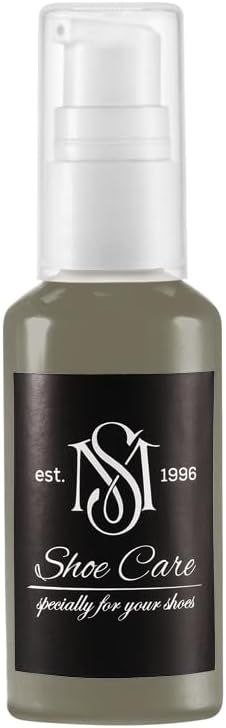 Universal Leather Dye - NCS S 6010-G90Y Umber Charcoal Olive - High Coverage Leather Paint for Shoes, Bags, Canvas & Sneakers by MAVI STEP - 0.34 fl oz / 10 ml
