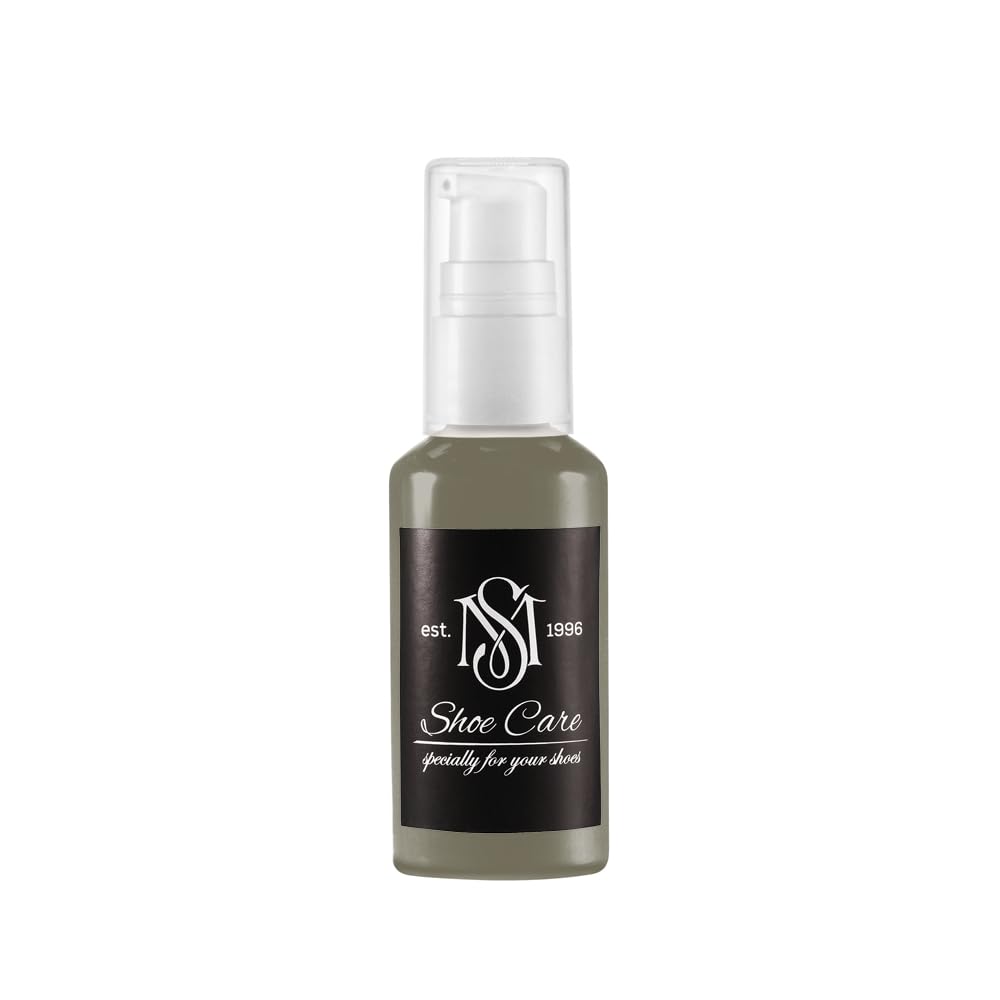 Lederbalsam - NCS S 6010-G90Y Umbra-Anthrazit-Olive - Geschmeidigkeit & Farbaktivierung für feine Glattlederwaren von MAVI STEP - 1.70 fl oz / 50 ml
