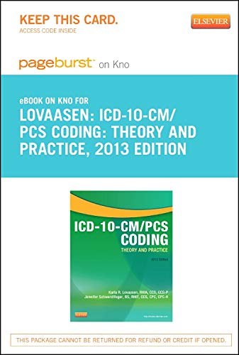 ICD-10-CM/PCS Coding: Theory and Practice, 2013 Edition - Elsevier eBook on Intel Education Study (Retail Access Card): ICD-10-CM/PCS Coding: Theory ... on Intel Education Study (Retail Access Card)