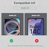 HidWee Kompatibel mit Xiaomi Redmi A3 für Panzerglas Schutzfolie – Ansicht 2