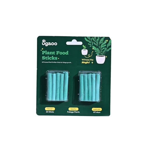Image of UGAOO Plant Food Fertilizer Sticks for Indoor & Outdoor Plants | Slow Release Plant Fertilizer | Plant Growth Booster & Nutrition for Potted Plants, Home Garden | Lasts Up to 60 Days | Pack of 20