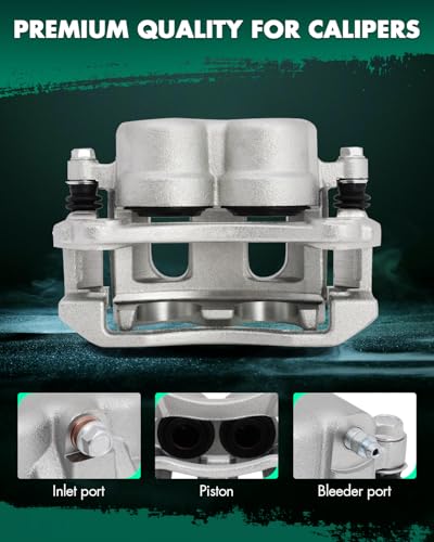 Image of SCITOO Front Left+Right Brake Calipers With Bracket 18B4950 18B4951 Compatible For Chevrolet Equinox 2005-2006 For Pontiac Torrent 2006 For Saturn Vue 2004-2007
