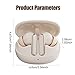 Hoarahloux Bluetooth Wireless Earbuds with Touch Control, Wireless Earphones Bluetooth 5.4, Wireless Headset 4-6H Playtime, Type-C Charging Wireless Headphones with Charging Case Light Khaki