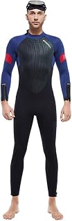 5MM Premium Neoprene Wetsuits, All-in-One Jumpsuit Diving Suit for Men Women, Keep Warm UV Protection Full Wet Suits for Snorkeling, Scuba Diving,Men,L