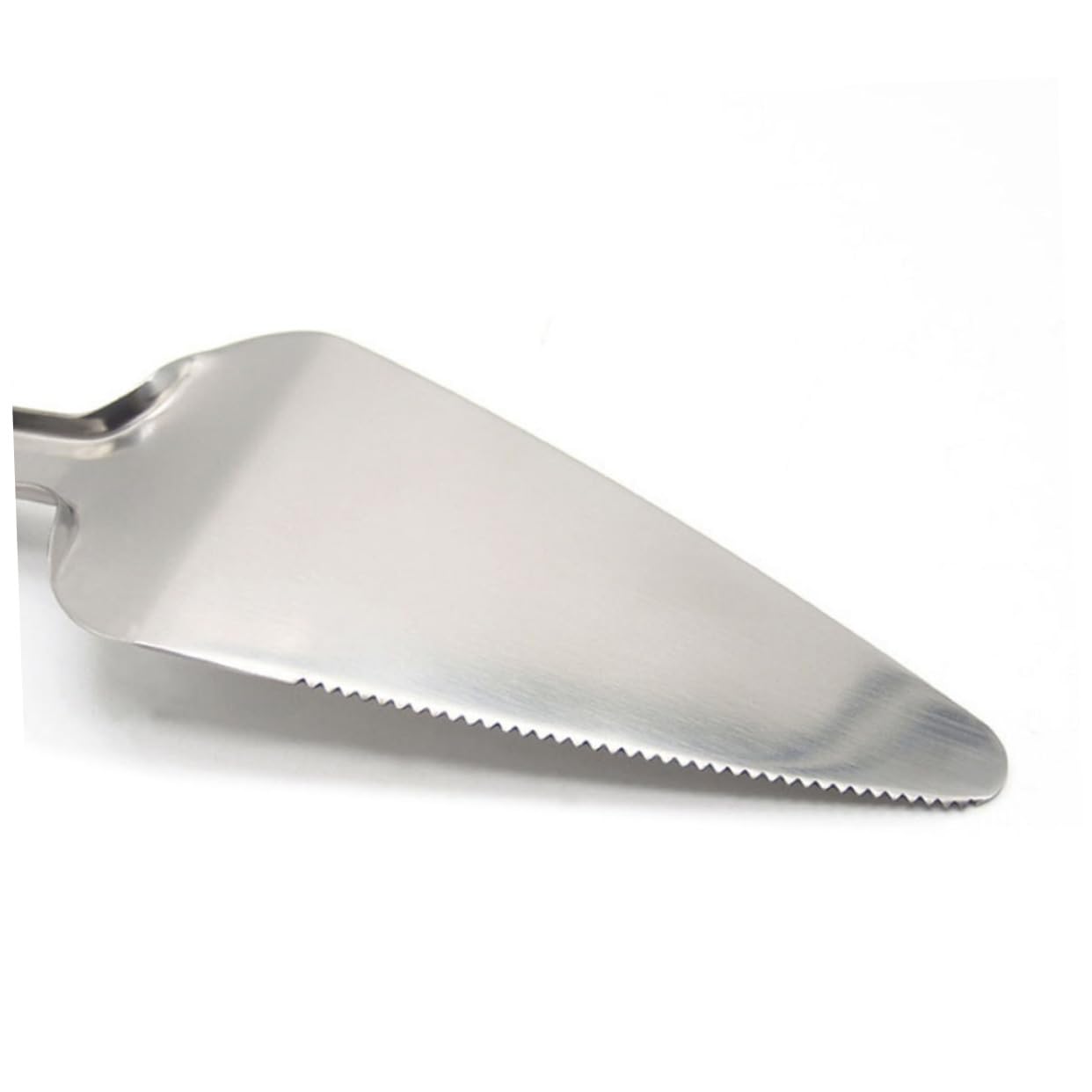 Cabilock Stainless Steel Pizza Spatula Cake Slicer Pie Server Lattice Cutter Steel Cake Scraper Pie Server Serving Piece