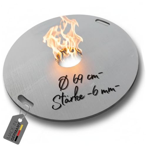 Terma Feuerplatte Durchm. 69 cm, Grillplatte, Plancha Stärke 6 mm, Grillring, Feuerring Terma Feuerplatte Durchm. 69 cm, Grillplatte, Plancha Stärke 6 mm, Grillring, Feuerring