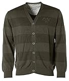  Signum Herren Strick Jacke V-Strickjacke -Safari Lodges KTP- Khaki L