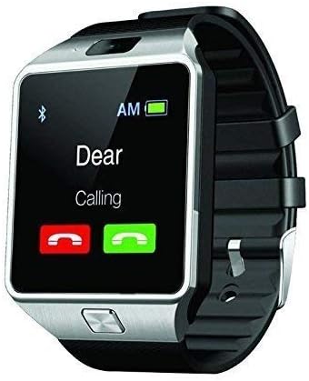 10WeRun M9 Bluetooth Smart Watch for Men Boys Kids Girls Compatible with All Android Phone (Black/Silver)