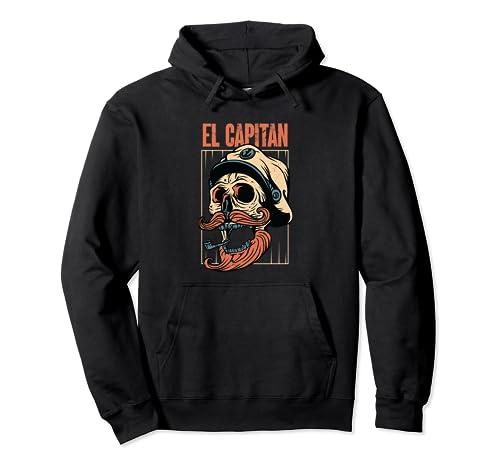 El Captain | Crucero en Barco Océano | Sailor Seaman Sudadera con Capucha