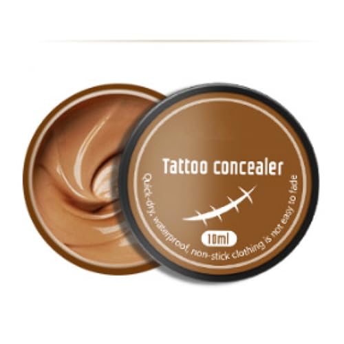 Crema Correctora para Tatuajes,Corrector de Tatuaje,Maquillaje para Cubrir Tatuajes,Tatuaje Cicatrices Corrector,Correctors de Piel Impermeable,Corporal Natural Transpirable Resistente Sudor
