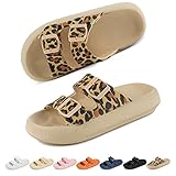 sandalias leopardo primark 【Súper cómodo y suave】 Suela de acetato de vinilo de etileno. Esta zapatilla de ducha está hecha de material EVA duradero y agradable para la piel; la suela de rebote de 4,0 cm de espesor es liviana y resistente a la presión, lo que brinda una excelente estabilidad y absorción de impactos, absorbe los impactos de manera efectiva y te hace sentir como si caminaras sobre las nubes.