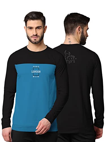 Image of BULLMER Mens Regular Fit Front & Back Printed Fullsleeve Tshirt