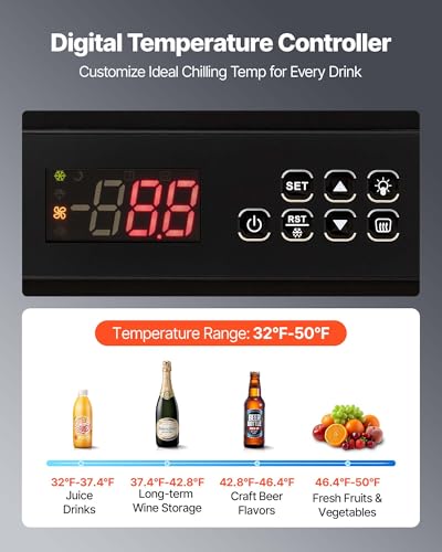 Image of VEVOR Commercial Merchandiser Refrigerator, 24.9 Cu.Ft / 705L Upright Beverage Cooler, 2 Glass Door Display Refrigerator with 5 Adjustable Shelves, Soft LED Light & Casters for Bars Shops Supermarkets
