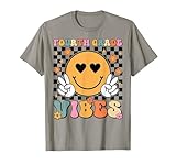 Fourth Grade Vibes Teacher Team First Day Of School Student T-Shirt