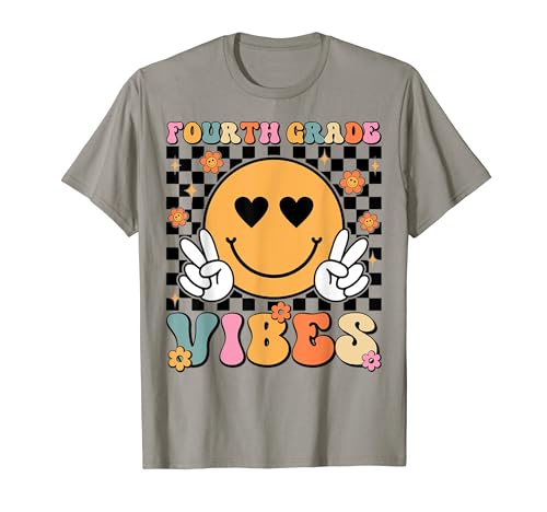 Fourth Grade Vibes Teacher Team First Day Of School Student T-Shirt
