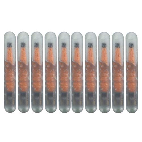 Mini Microchip para Mascotas, 1,25 mm Microchips Mascota Etiqueta de Animales Chip Tubo Vidrio Ligero Identificación Lector Etiquetas Animal Suministros Perros Chips Inteligente 10 Piezas
