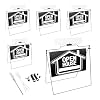 5 Pack Open House Signs for Real Estate – Real Estate Signs with 30“x28″ 5 A-Frame Stands – Weatherproof Open House Banner and Realtor Sign