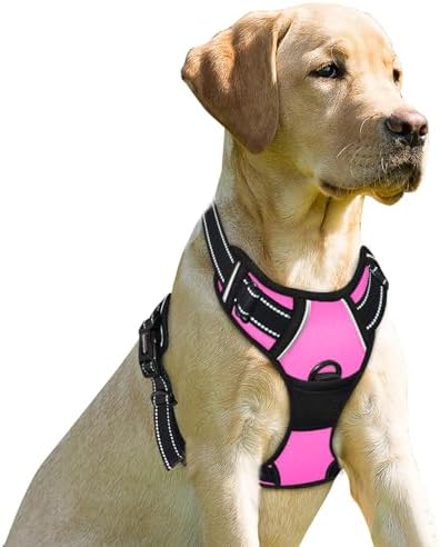 BARKBAY Dog Harness No Pull for Medium Sized Dog Front Back Clips...