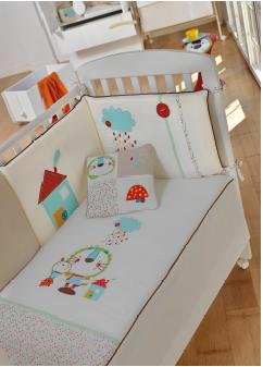 Pirulos-Edredón+Protector+Cojín -Colección Monaleon- 80x135