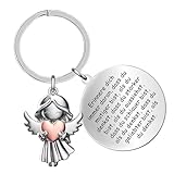 Cadimus Schlüsselanhänger Schutzengel, Dass Du Mutiger Bist, Glücksbringer mit Herz und Gravur, Inspirierende Geschenke-3