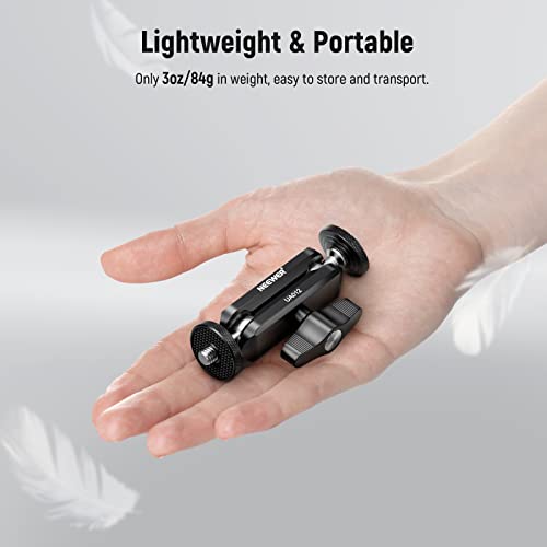 Image of NEEWER Flexible Articulating Magic Arm with Dual Ball Heads, CNC Machined Aluminum Alloy with 1 /4 inch Screws&Holes for Camera Monitor, LED Light, Microphone, Tripod, Compatible with SmallRig Cage, UA012