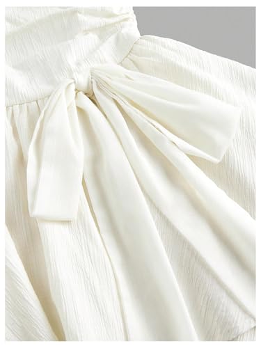 SHENHE Girl's Summer Party Holiday Dress Ruched Strapless Layered Ruffle Smocked Tube Dress4