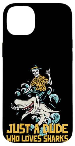 Just A Dude Who Loves Shark Lover �X�}�z�P�[�X iPhone 14 Plus �p