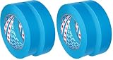 3M 3434 - Malerabdeckband für Karosserie, Rahmen, Silikon, Modellbau, 25 mm x 50 m, blau (2 Rollen) (Packung mit 2)