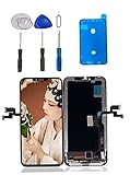 Repair LCD Screen Replacement (Black) for iPhone X 5.8 Inch Full Assembly Display with Free Repair...