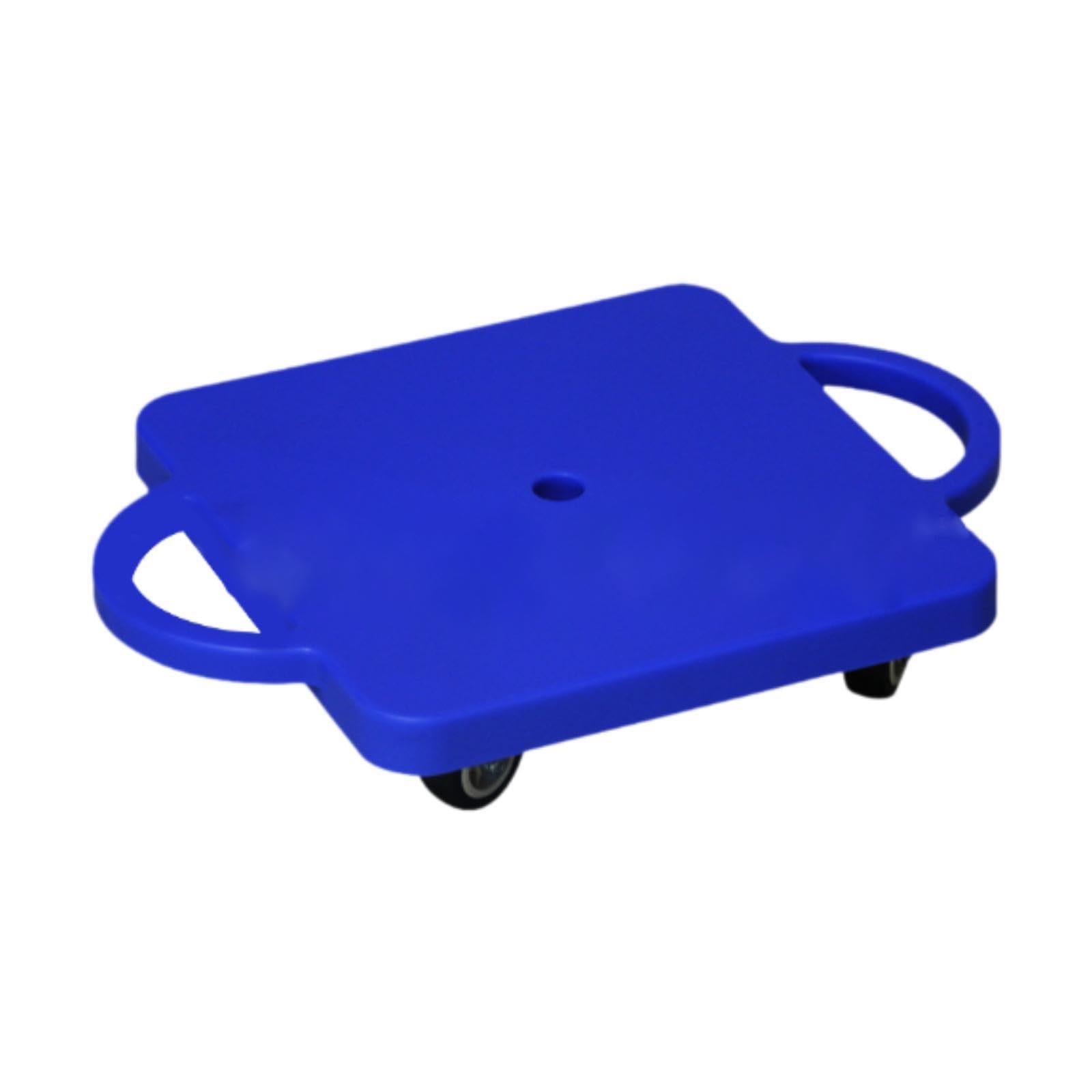 Vaveren Sports Scooter Board with Handles Sitting Scooter Square Multifunctional Physical Education for Homeschool Outdoor Activities, Blue