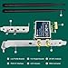 FebSmart Wireless N Dual Band 600Mbps (2.4GHz 300Mbps or 5GHz 300Mbps) PCIE WiFi Adapter for Windows 11, 10, 8.x, 7, XP (32/64bit) and Windows Server Desktop PCs, 2X2 MIMO PCIE WiFi Card (FS-N600)