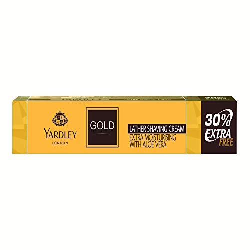 Yardley London Gold Shaving Cream Extra Moisturising with Aloe Vera, 91g (Pack of 3)