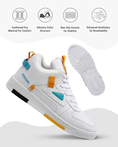 Image of ASIAN Men's TARZAN-11 Casual Sneaker Shoes with Synthetic Upper Lightweight Comfortable Mid Top Sneaker Shoes for Men's & Boy's
