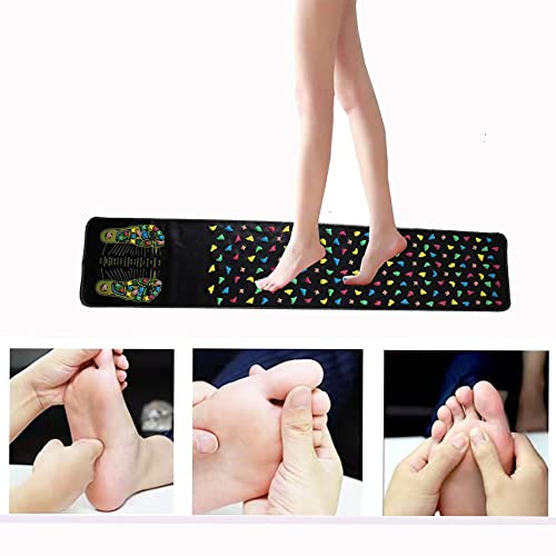 Fightingfly Foot Massage Mat, Foot Massager Reflexology Walk Massage Mats Acupressure Foot Pad Acupoint Mat For Blood Circulation Body Foot Leg Pain Relieve Relief (68 X 13Inch) #TOP4