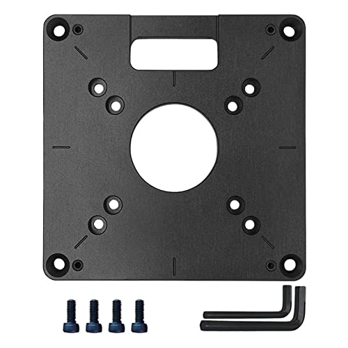Placa de inserção de mesa de roteador de alumínio para bancos de carpintaria, placa de roteador, fer