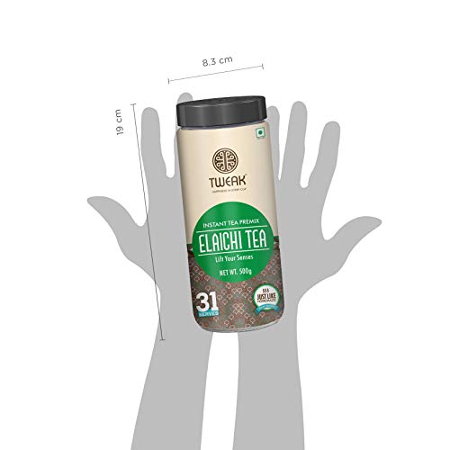 Image of TWEAK Instant Coffee Premix & Elaichi Tea Premix 500g x 2 Jars Combo Pack | 3 In 1 Rich & Creamy | Just Add Hot Water | No Milk Required |Instant Beverage Mix for Home, Office & Travel