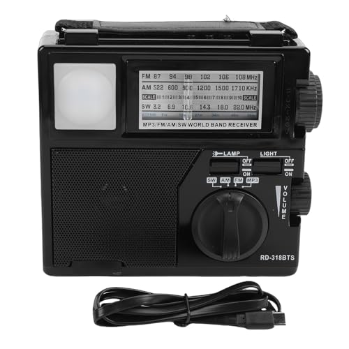 Radio portátil solar VBESTLIFE AM FM SW con Bluetooth miniatura 7