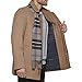 Dockers Men's Weston Wool Blend Coat with Scarf (Regular and Big & Tall), Camel/Light Grey Scarf, X-Large Regular