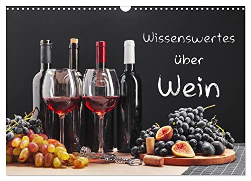 Wissenswertes über Wein (Wandkalender 2026 DIN A3 quer), CALVENDO Monatskalender: Schöne Fotografien vom Genussmittel Wein. Informationen über das ... Kalender einen Mehrwert. (CALVENDO Orte)