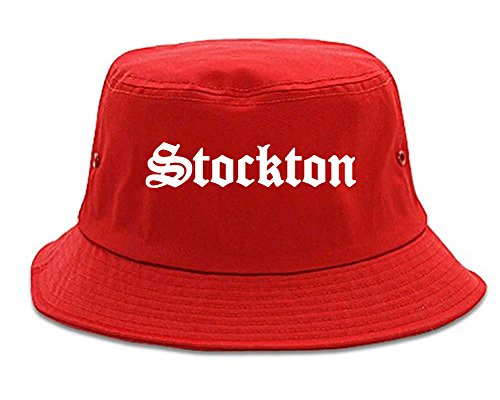 Kings Of NY Stockton City California Cali CA Bucket Hat Red