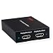 Produktbild ROLINE Displayport Splitter | Video-Auflösung in 4K Ultra HD Qualität | DP-Splitter Audio / Video | 2-fach schwarz